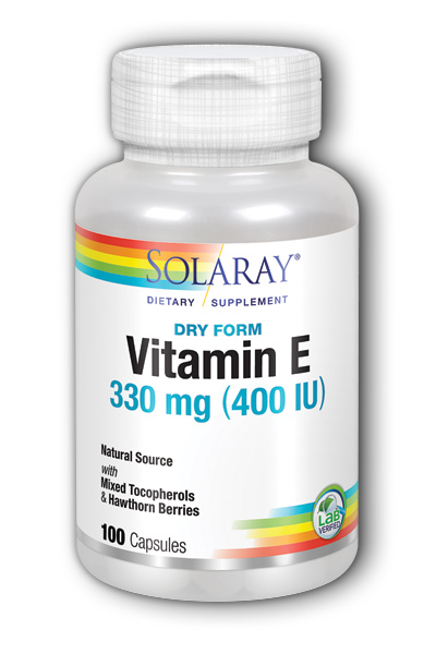 Solaray: Dry Vitamin E-400 100ct 400IU (330mg)